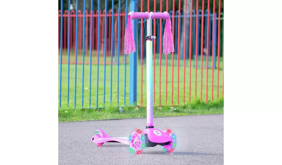 Zinc Light Up Safari Unicorn Scooter