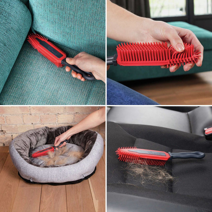 Vileda Pet Pro Rubber Broom & Electrostatic Brush Bundle