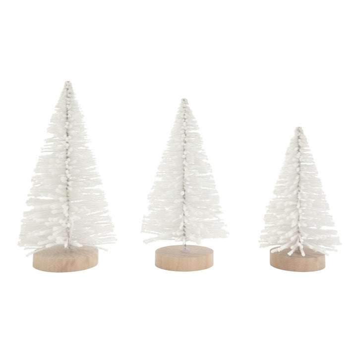 Habitat 3065671 Pack of 3 Frosted Trees - White