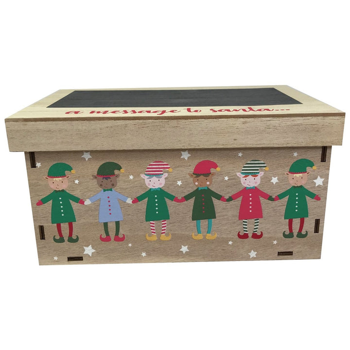 Christmas Eve Wooden Box With Message Board