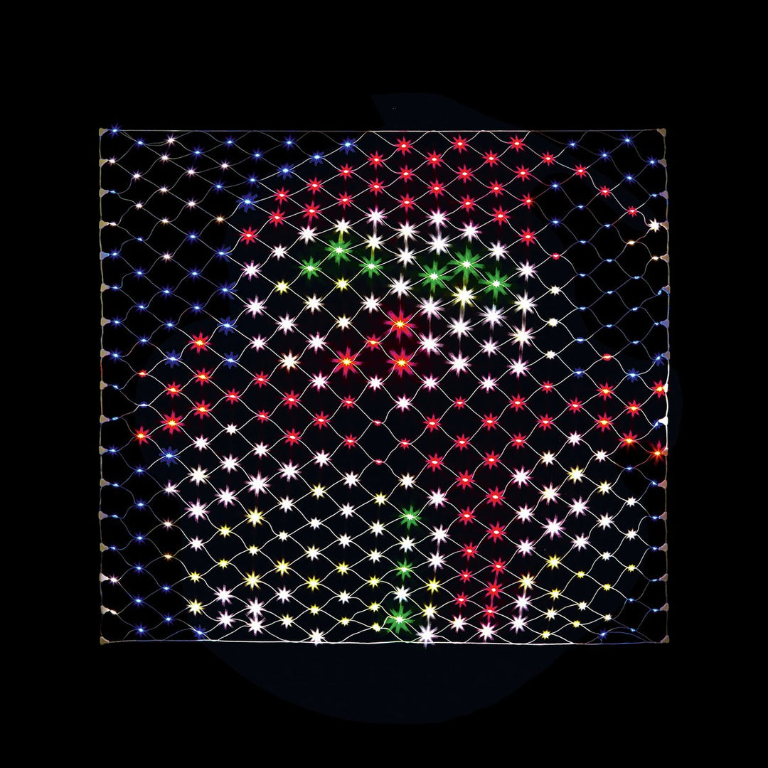 Premier 1.2m x 1.3m Snowman Design Outdoor Net Light 320 LEDs