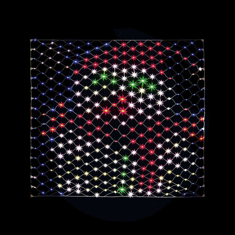 Premier 1.2m x 1.3m Snowman Design Outdoor Net Light 320 LEDs