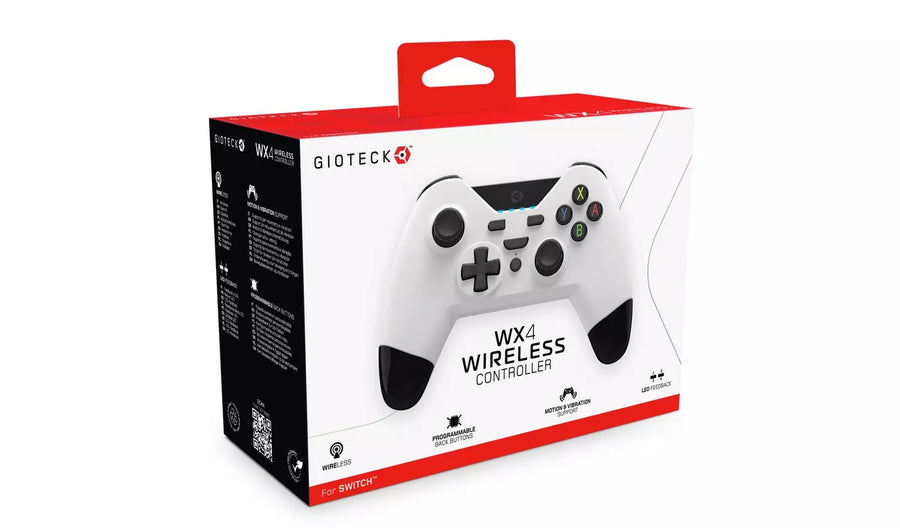 Gioteck WX4 Nintendo Switch Wireless Controller - White