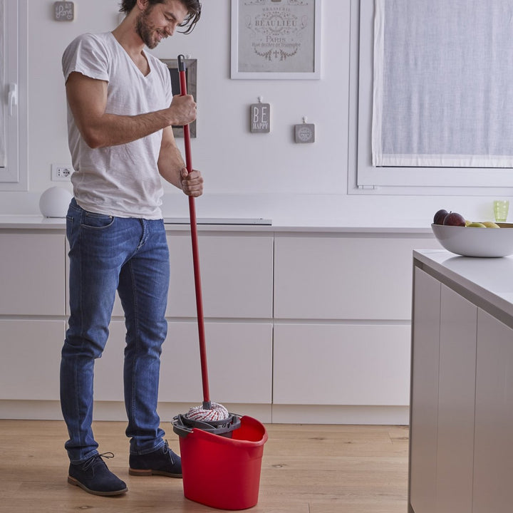Vileda 10 Litre Microfibre Power Mop and Bucket Set