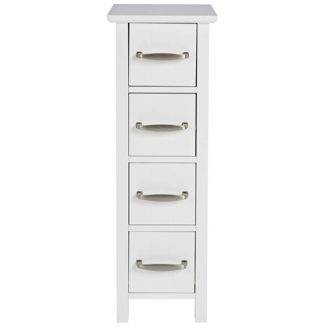 Home 4 Drawer Bathroom Drawer Unit - White
