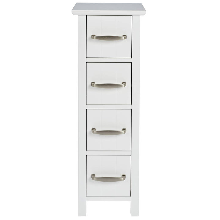 Home 4 Drawer Bathroom Drawer Unit - White