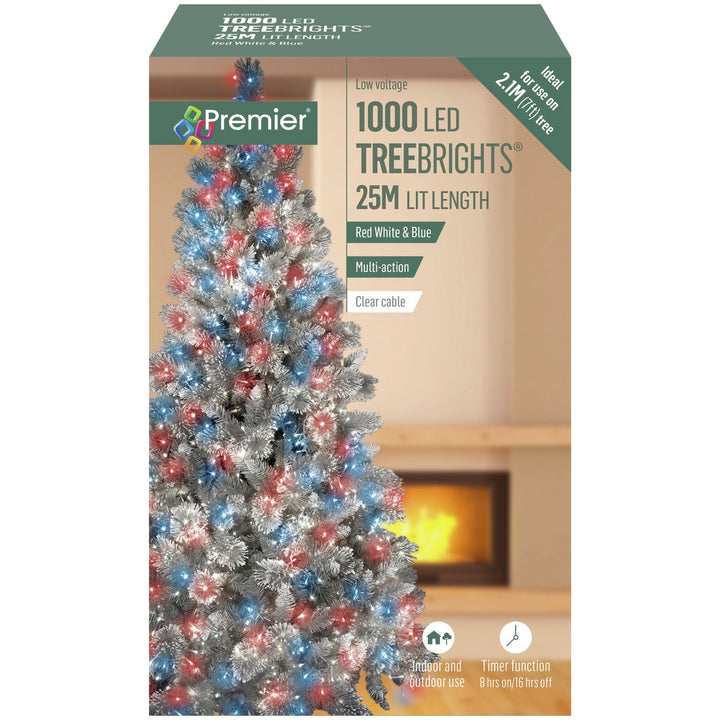 Premier Decorations 1000 Multicolour LED Christmas Lights