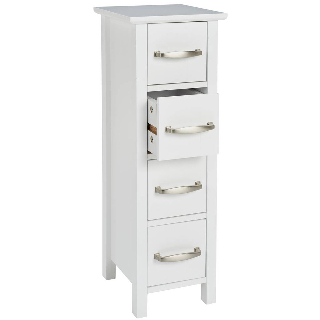 Home 4 Drawer Bathroom Drawer Unit - White