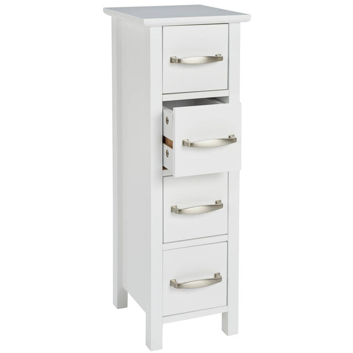 Home 4 Drawer Bathroom Drawer Unit - White