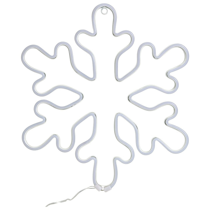 Habitat White Neon Snowflake Christmas Light -2727532