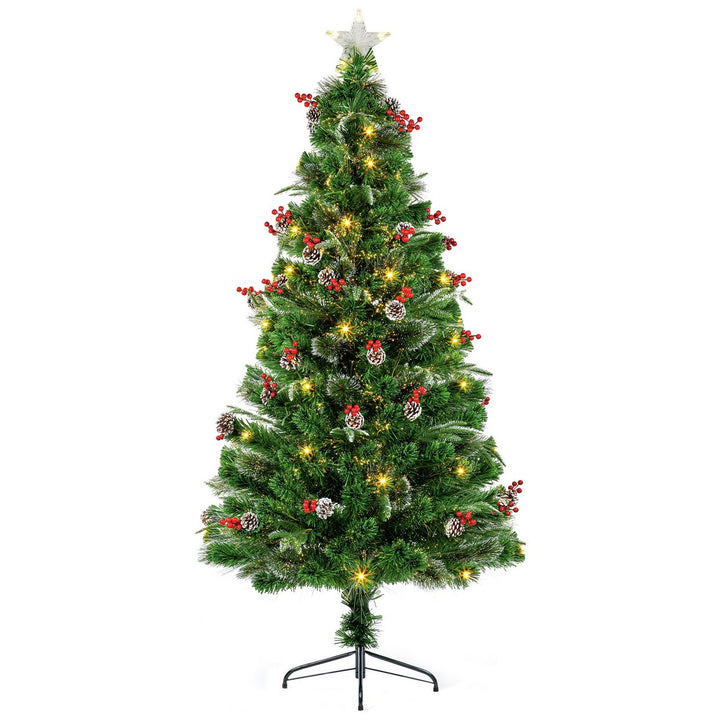 Premier Decorations 4ft Fibre Optic Christmas Tree