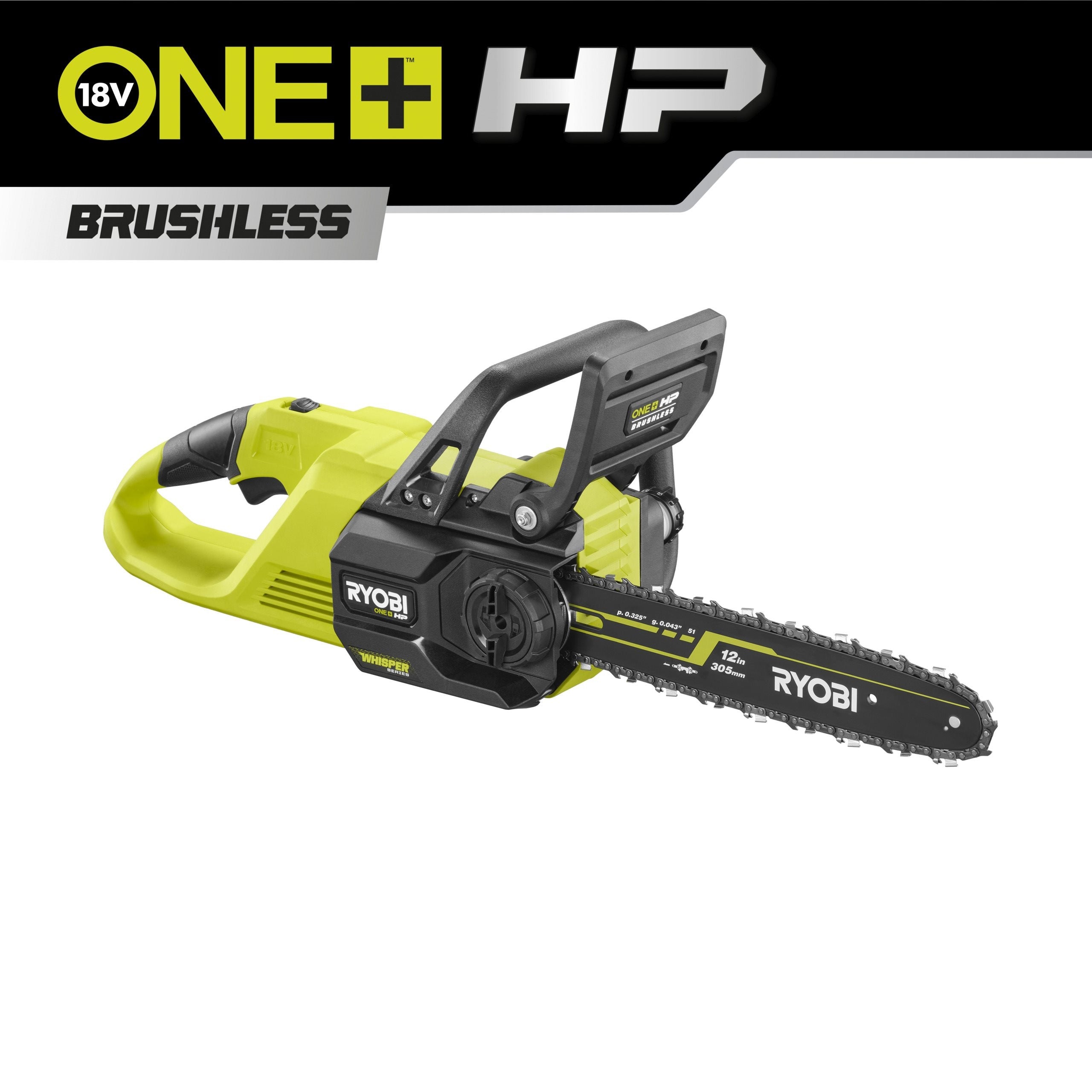 Ryobi RY18CSX30A 0 18V ONE Cordless Brushless HP 30cm Chainsaw GED Outlet