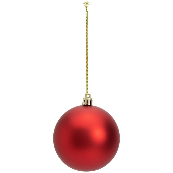 Home Pack of 49 Shatterproof Christmas Baubles - Red
