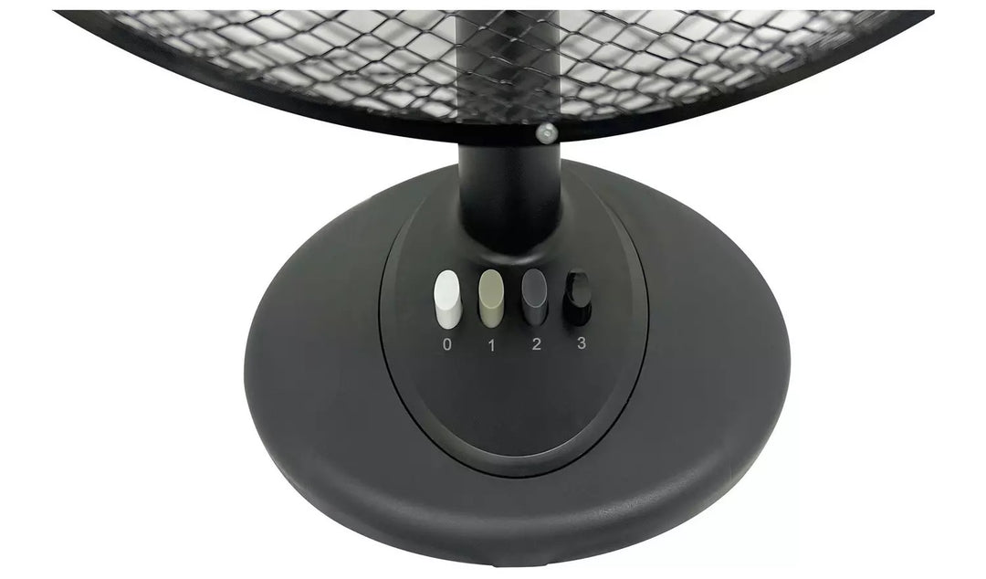 Challenge 12 Inch Oscillating Desk Fan - Black