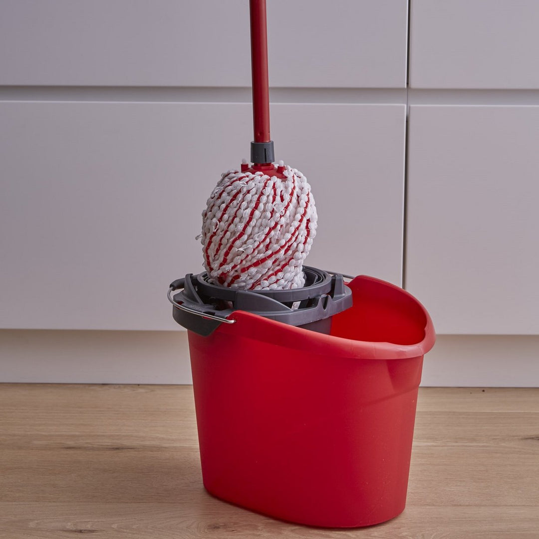 Vileda 10 Litre Microfibre Power Mop and Bucket Set
