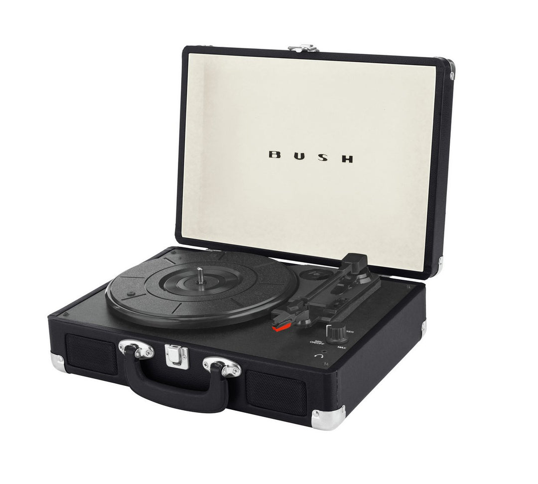 Bush Classic Retro Turntable Vinyl Record Player - Black