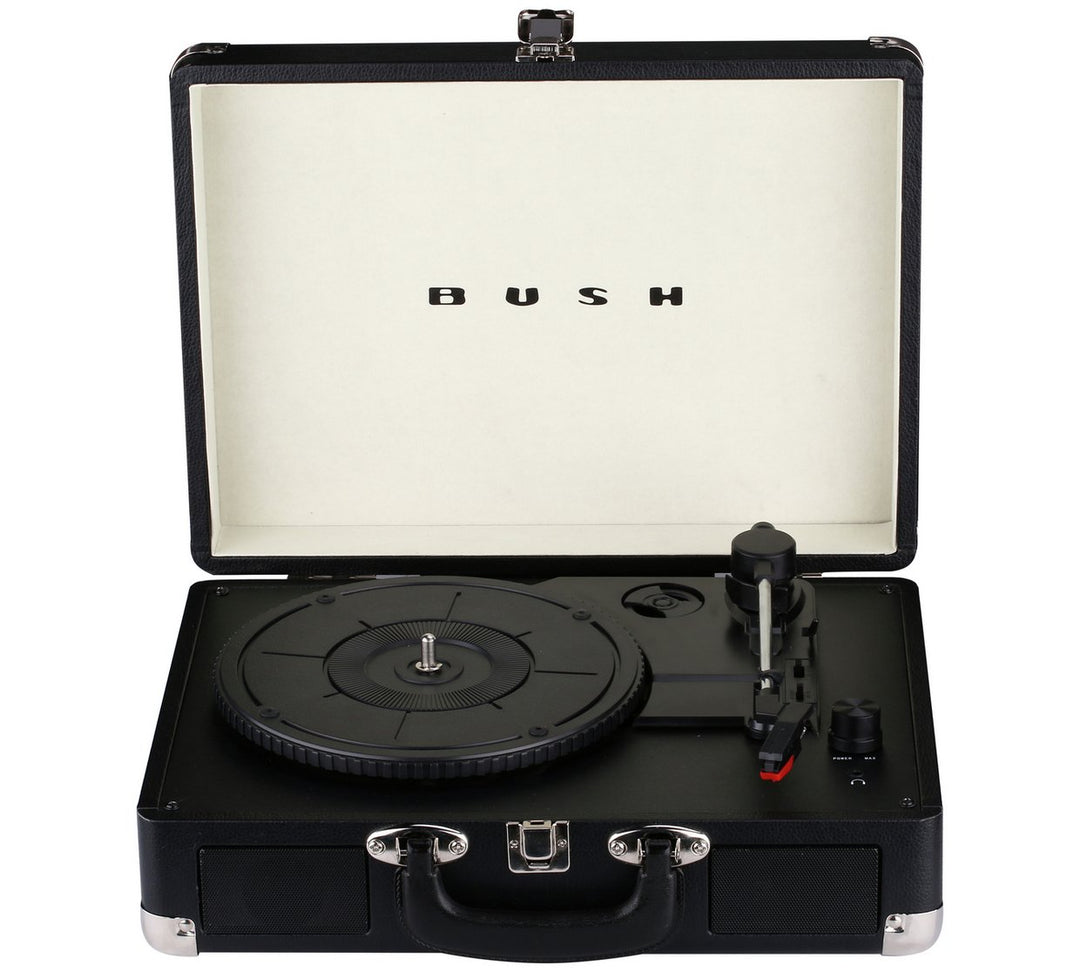 Bush Classic Retro Turntable Vinyl Record Player - Black