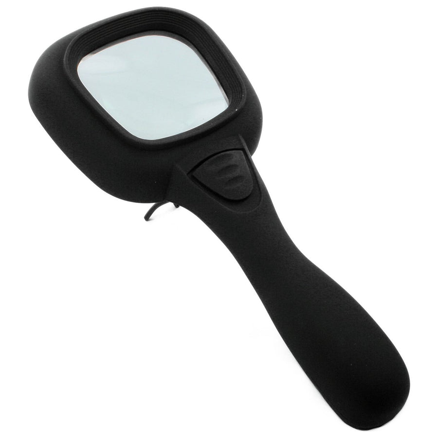 Lightcraft LC1901 LED Handheld x4 Magnifier With Stand - Black