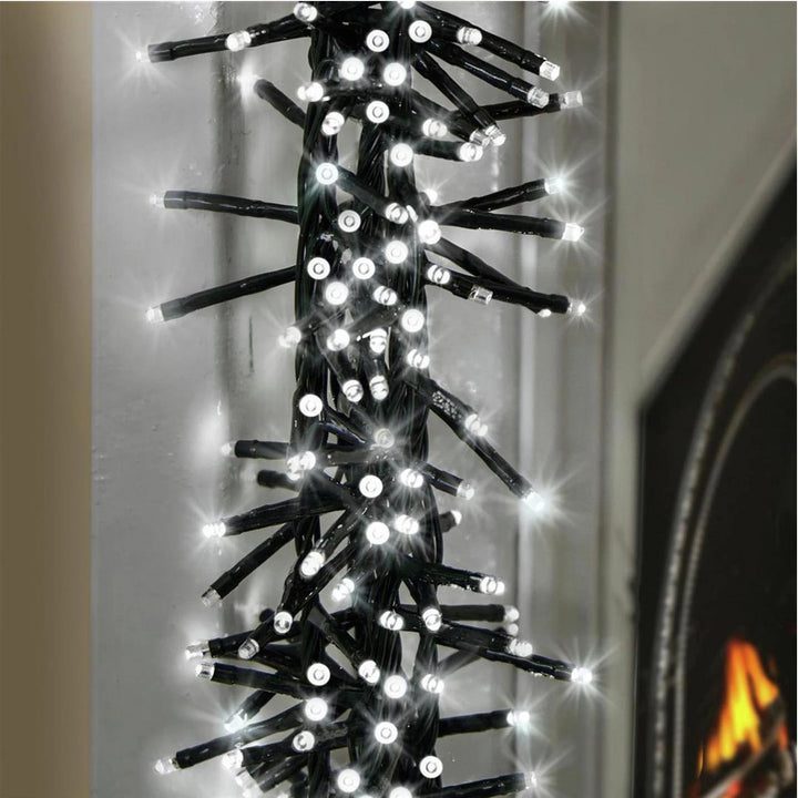 Premier Decorations 960 White Multi Cluster LED Lights - 22m