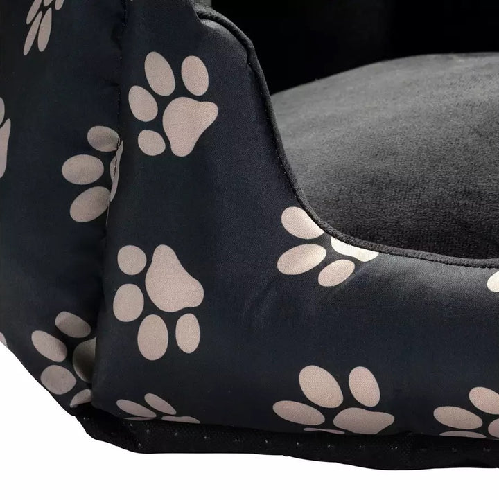 Paw Print Oval Pet Bed - Small