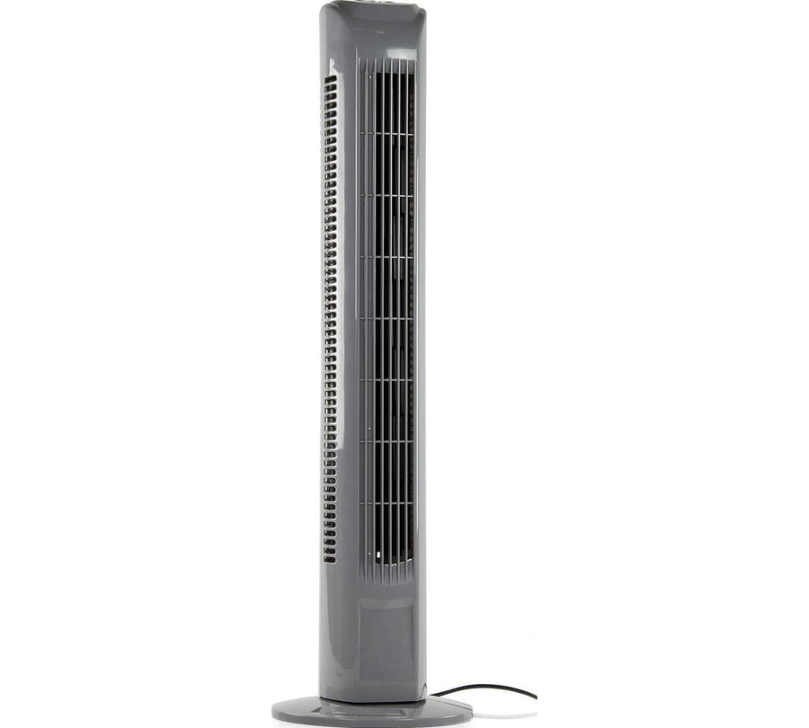 Challenge Grey 3 Speed Oscillating 30" Tower Fan With Remote Control