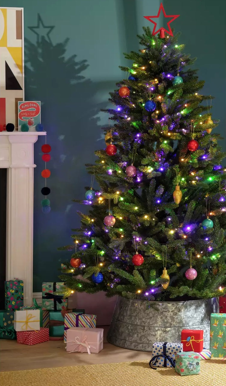 Habitat 6ft Dancing Lights Christmas Tree - Green (No Remote Control)
