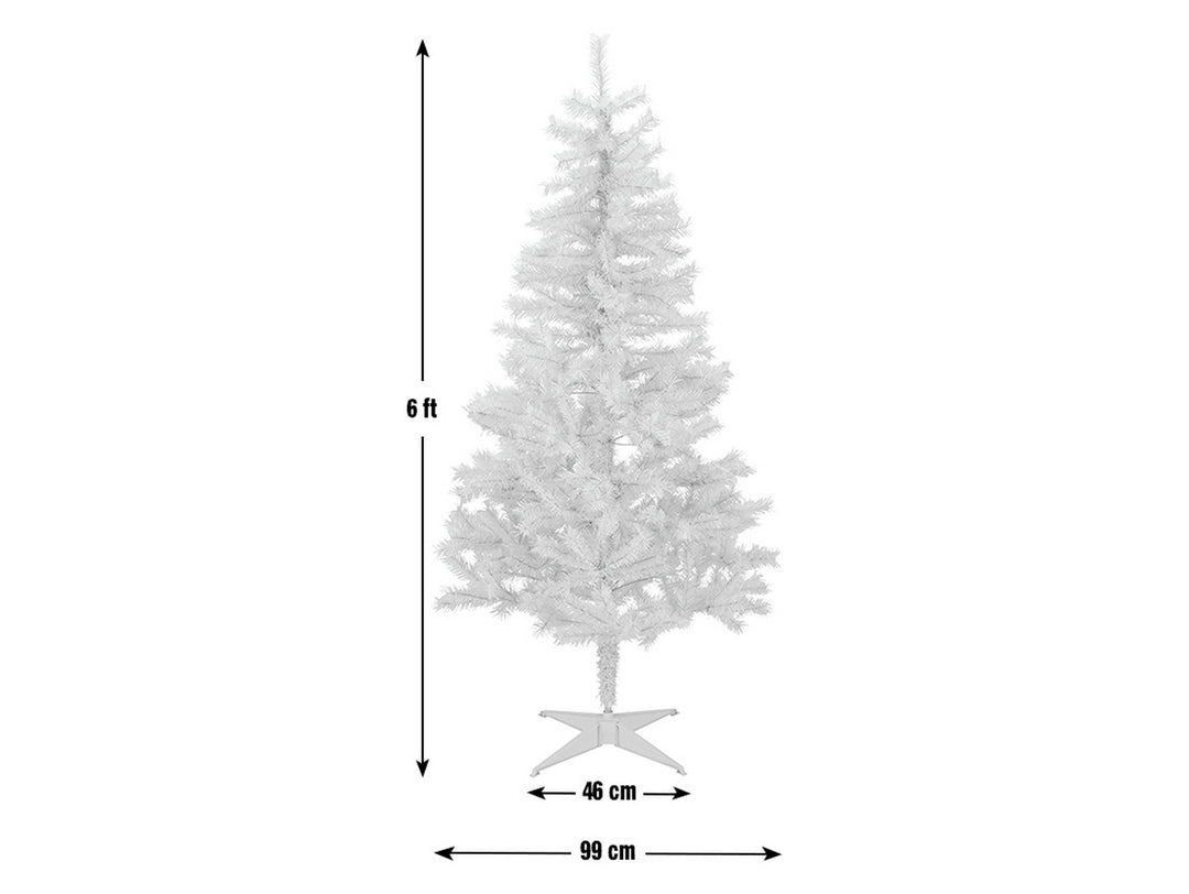 Home 6ft Lapland Christmas Tree - White