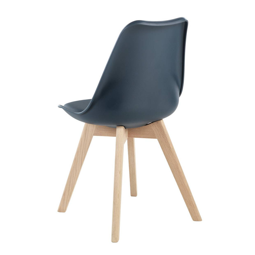 Habitat Jerry Pair of Dining Chair - Navy Blue