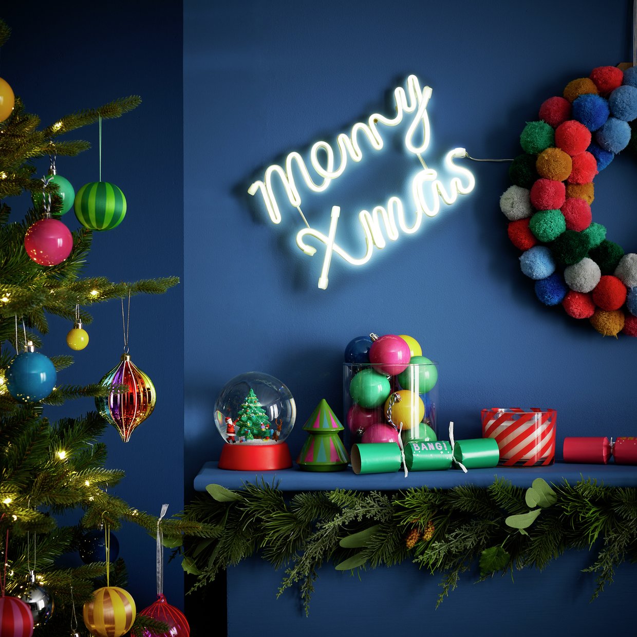Home Neon Effect Merry Christmas Light