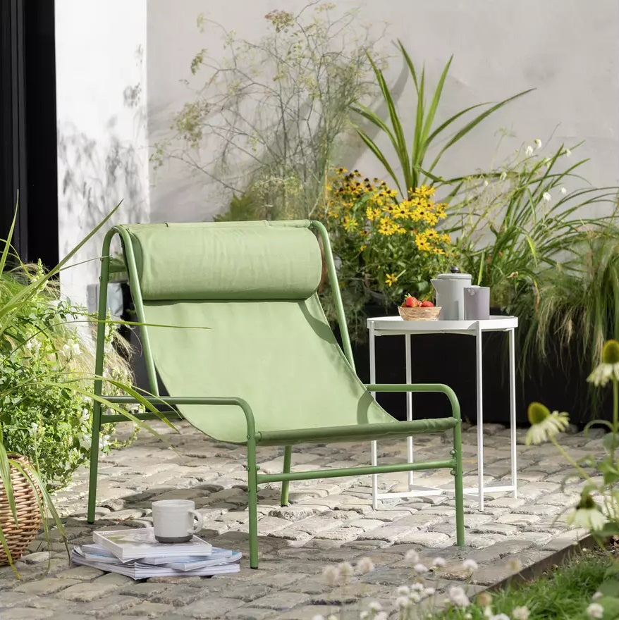Habitat Teka Metal Garden Chair Green