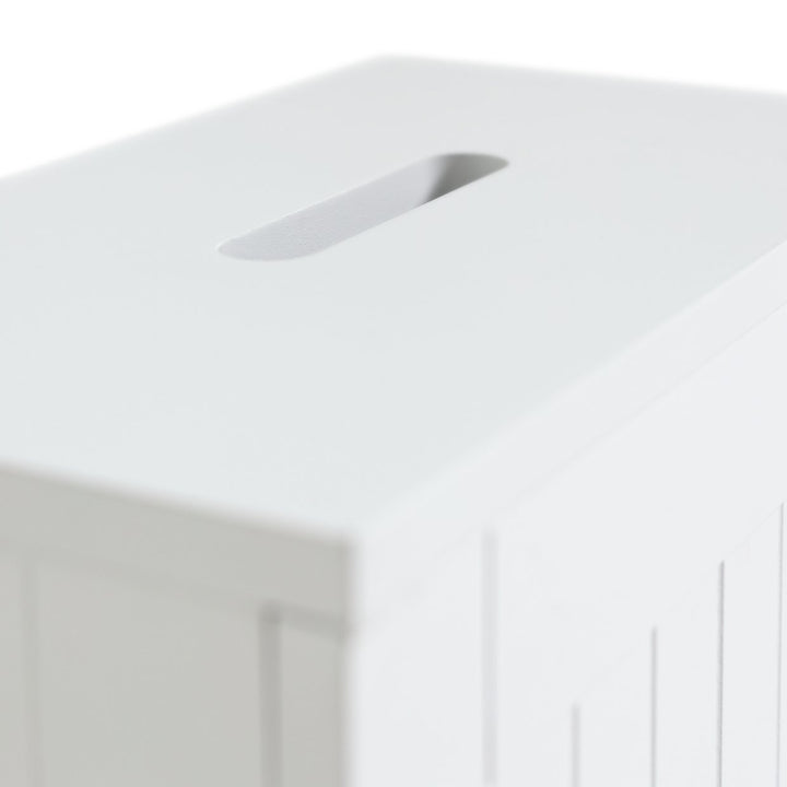 Home Slimline Shaker Toilet Roll Stand - White 