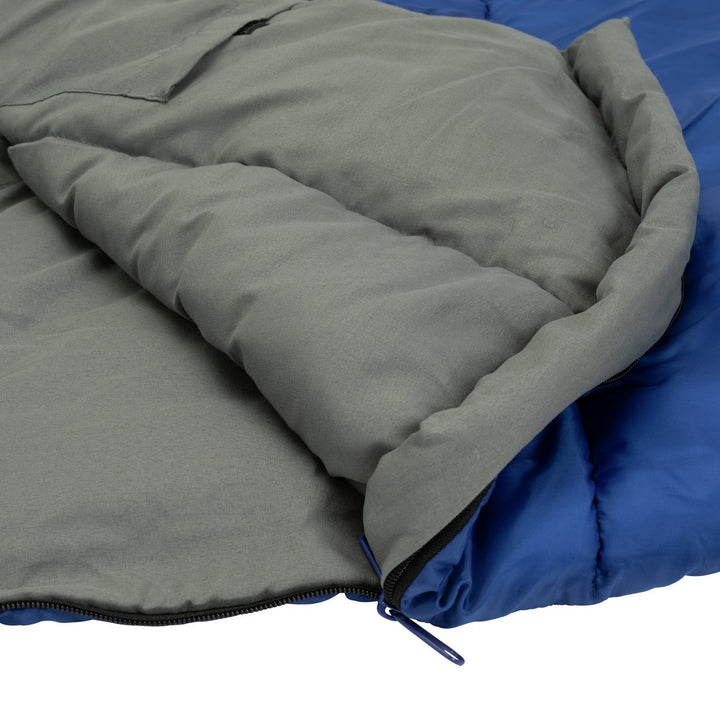 Pro Action 300GSM Mummy Sleeping Bag - Blue