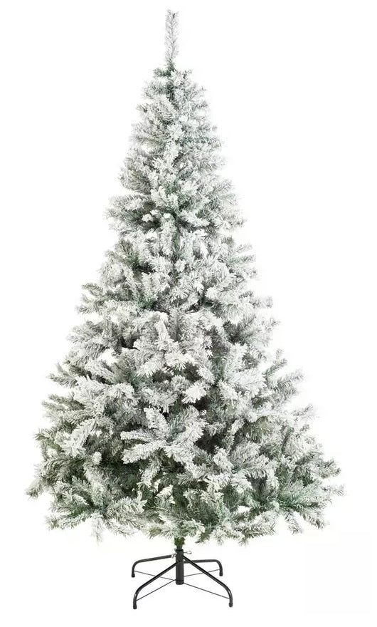 Habitat 7ft Snow Covered Christmas Tree - Green
