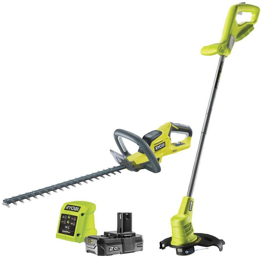 Ryobi RHT1845LT25M20 18V ONE+™ 18V Cordless 45cm Hedge Trimmer & 25cm Line Trimmer Kit (1 x 2.0Ah)