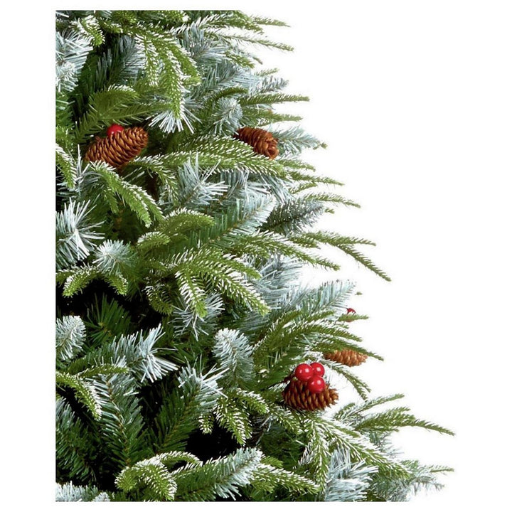 Premier Decorations 7ft New Jersey Spruce Berry &amp; Cone Christmas Tree - Green