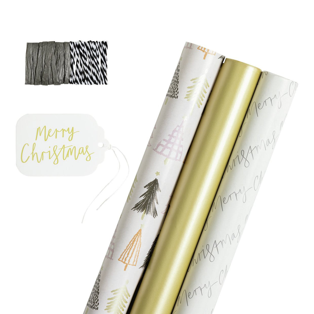 Home Glam 3 Piece Wrapping Paper Set