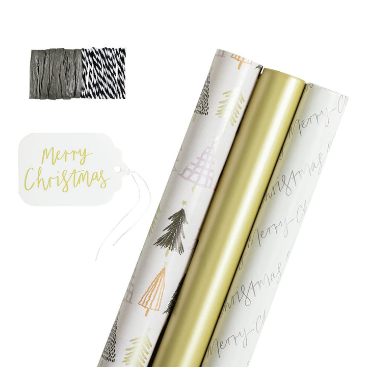 Home Glam 3 Piece Wrapping Paper Set