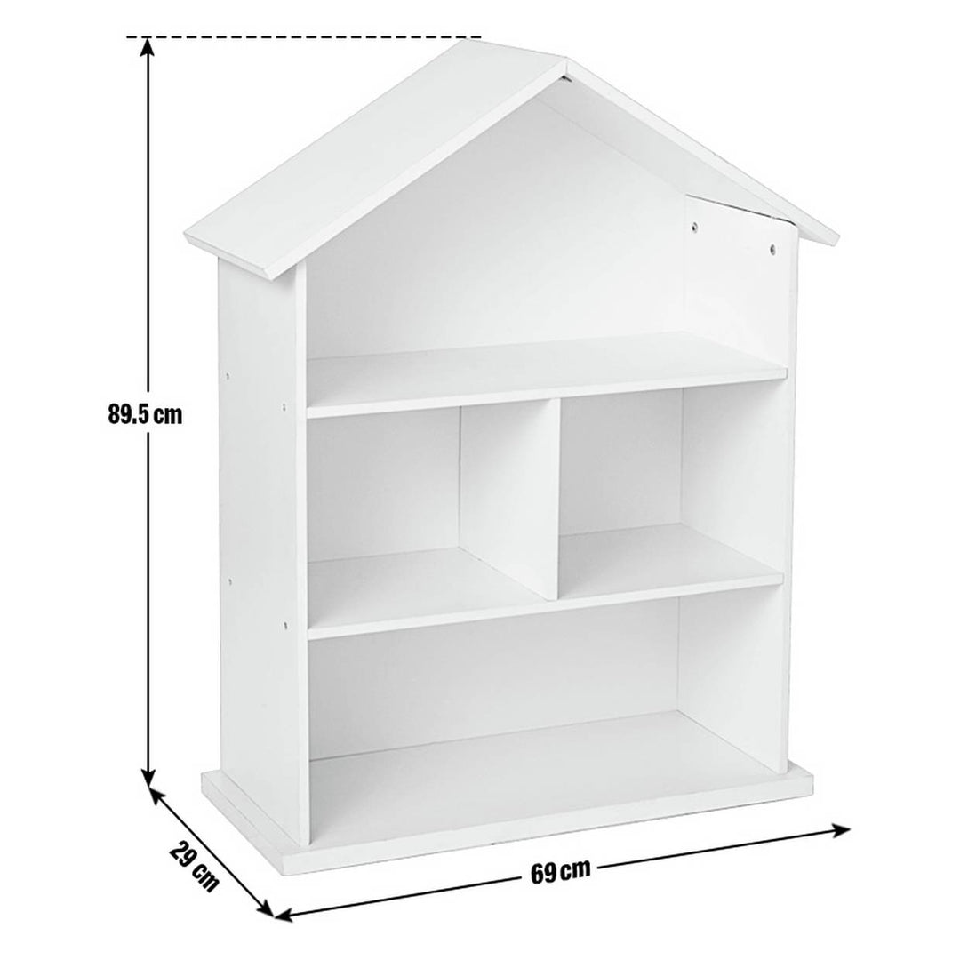 Home Mia Kids House Bookcase - White