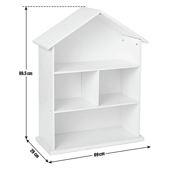 Home Mia Kids House Bookcase - White