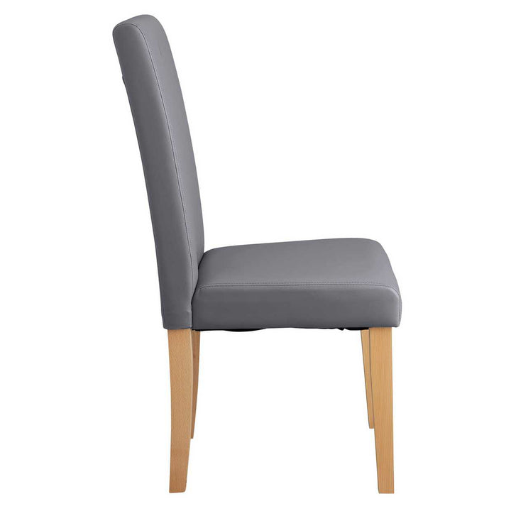 Home Pair of Midback Dining Chairs - Grey