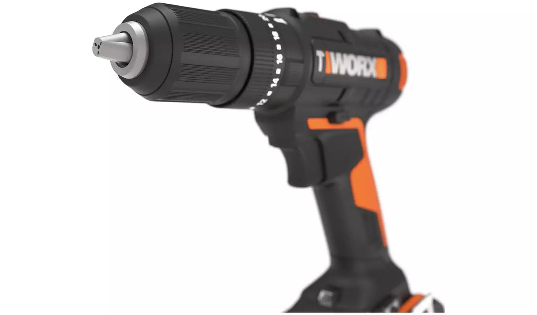 Worx WX370 Cordless Impact Drill and 30 Accessories - 20V