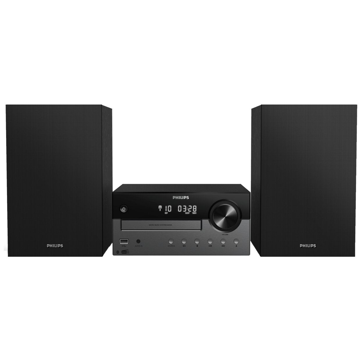 Philips TAM4505/12 Hi-Fi Micro Music System with Bluetooth, CD, DAB+/FM & USB - Black