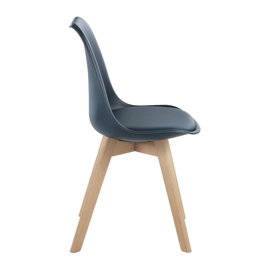 Habitat Jerry Pair of Dining Chair - Navy Blue