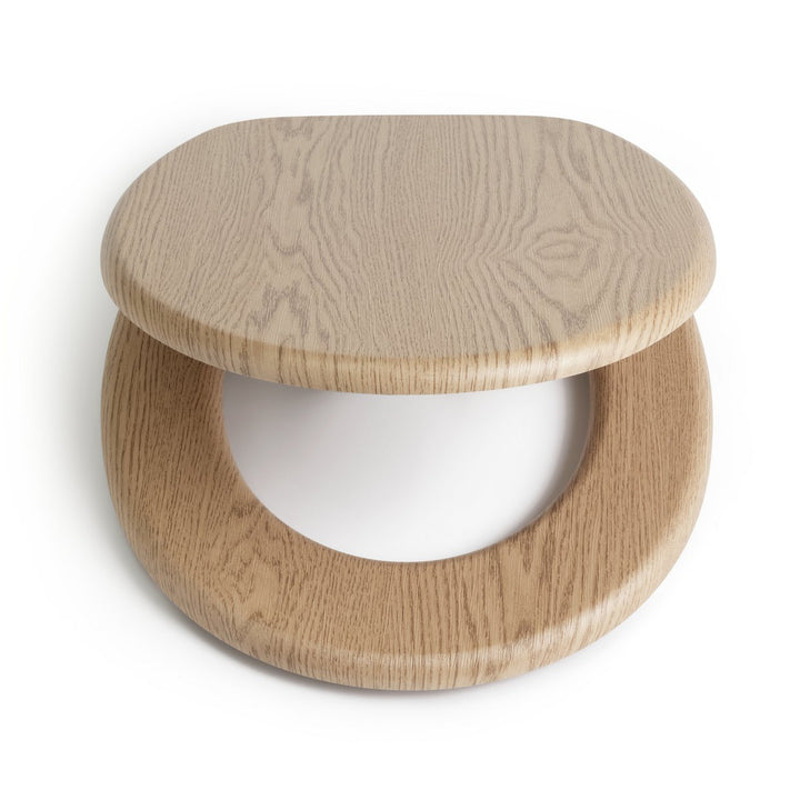 Home Natural Oak Effect Toilet Seat - Natural