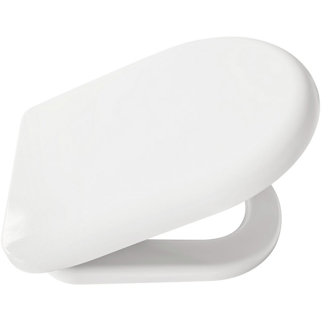 Home Square Thermoplastic Slow Close Toilet Seat White