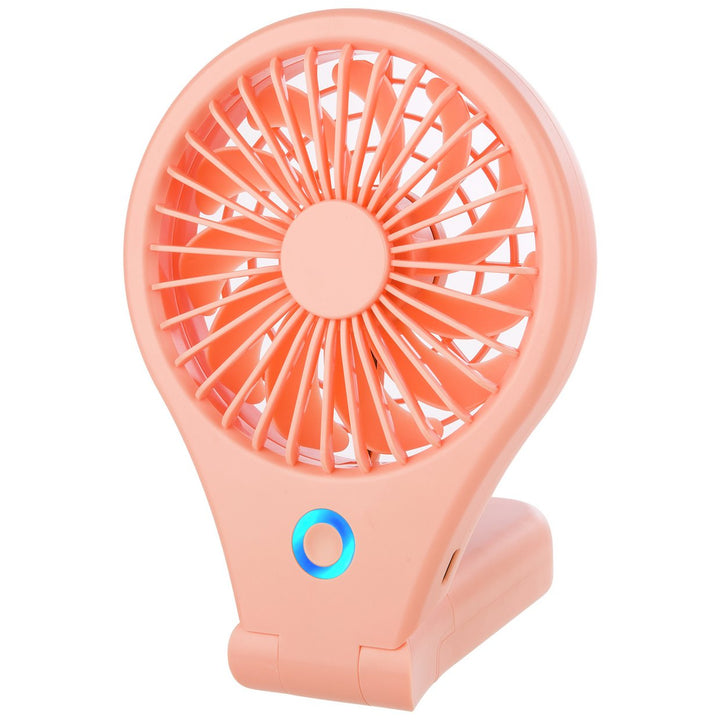 Bush Pink Handheld &amp; Foldable Rechargeable Desk Fan - 4 Inch