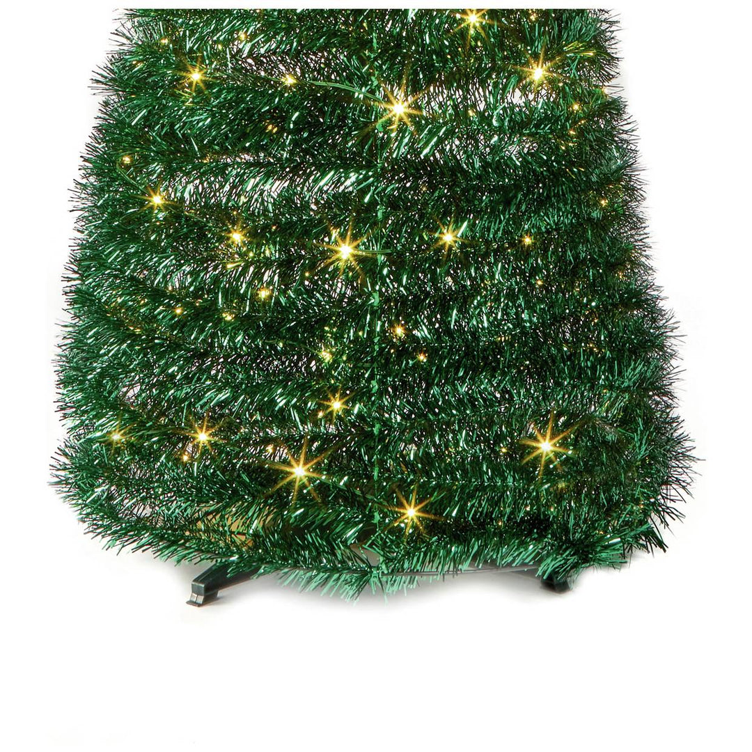 Premier Decorations 6ft Pre lit Pop Up Slim Christmas Tree -  Green