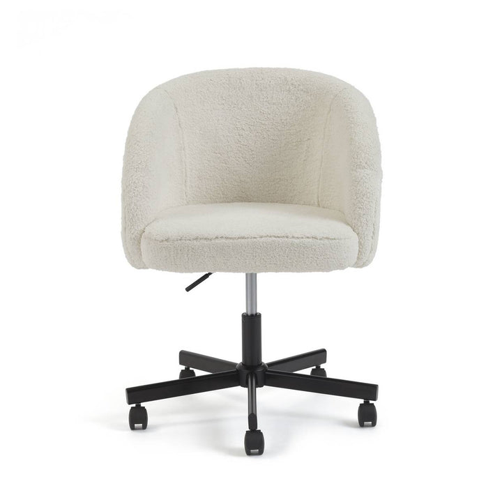 Habitat Sonny Fabric Office Chair - Black & White