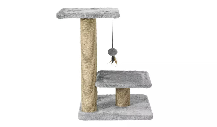 Two Tier Scratching Perch Grey & Brown