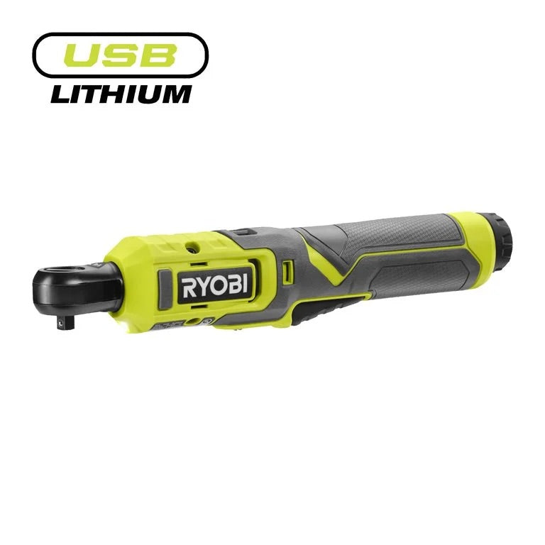 Ryobi RR14W4 4V USB Lithium Cordless 1/4'' Ratchet Wrench (Bare Tool)